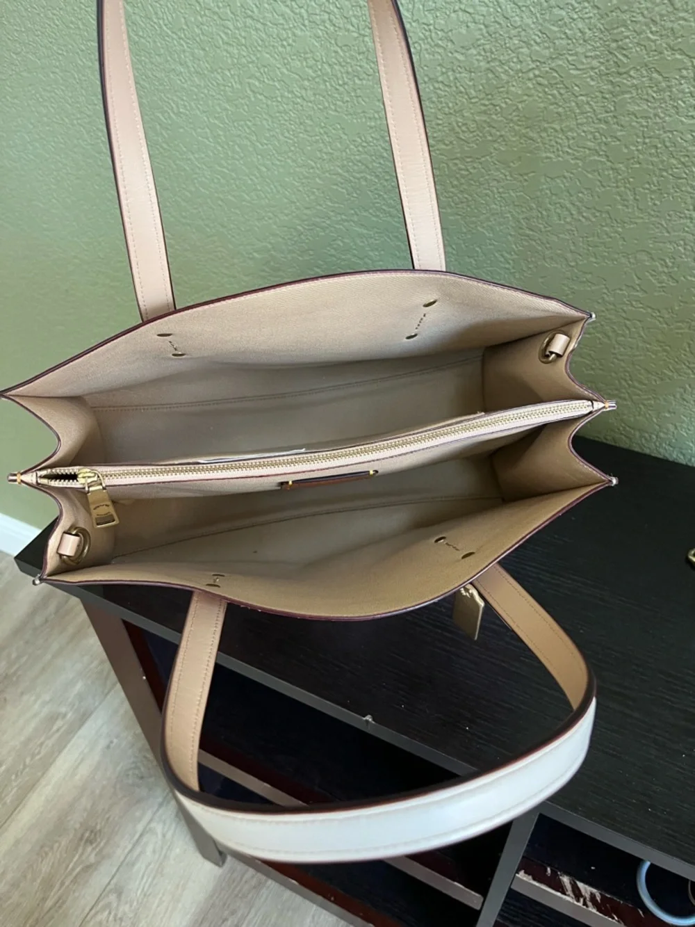 Coach Charlie Rose Print Large Satchel Bag - Picture 6 of 12